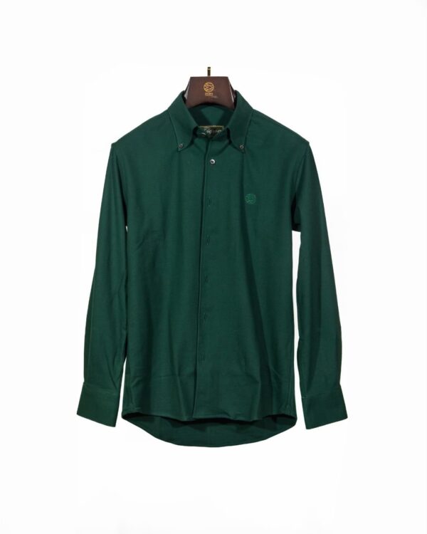 DARK GREEN POLO LONG SLEEVE