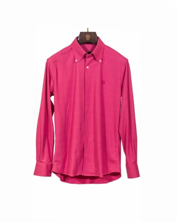 FUSHCIA POLO LONG SLEEVE