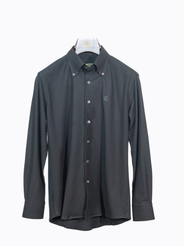 BLACK POLO LONG SLEEVE