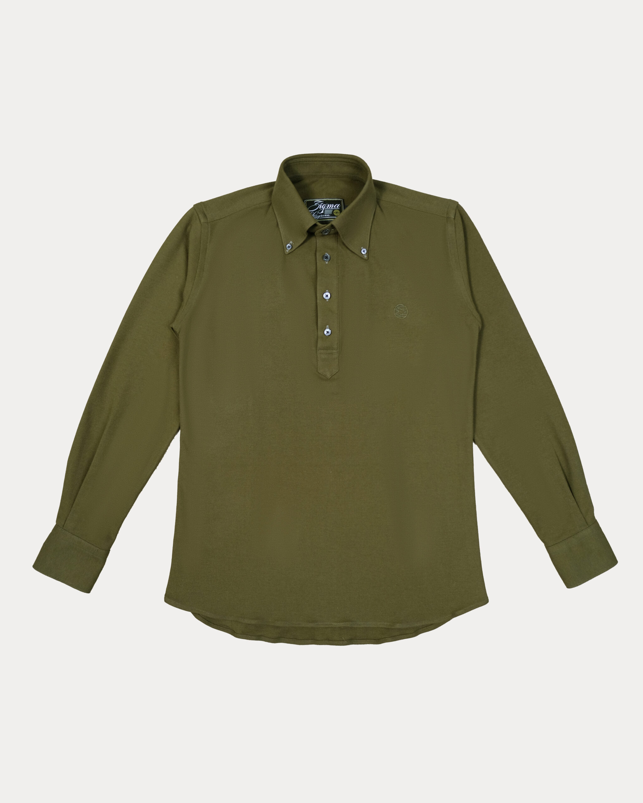 Zigma Club Polo Long-Sleeve Pullover Shirt