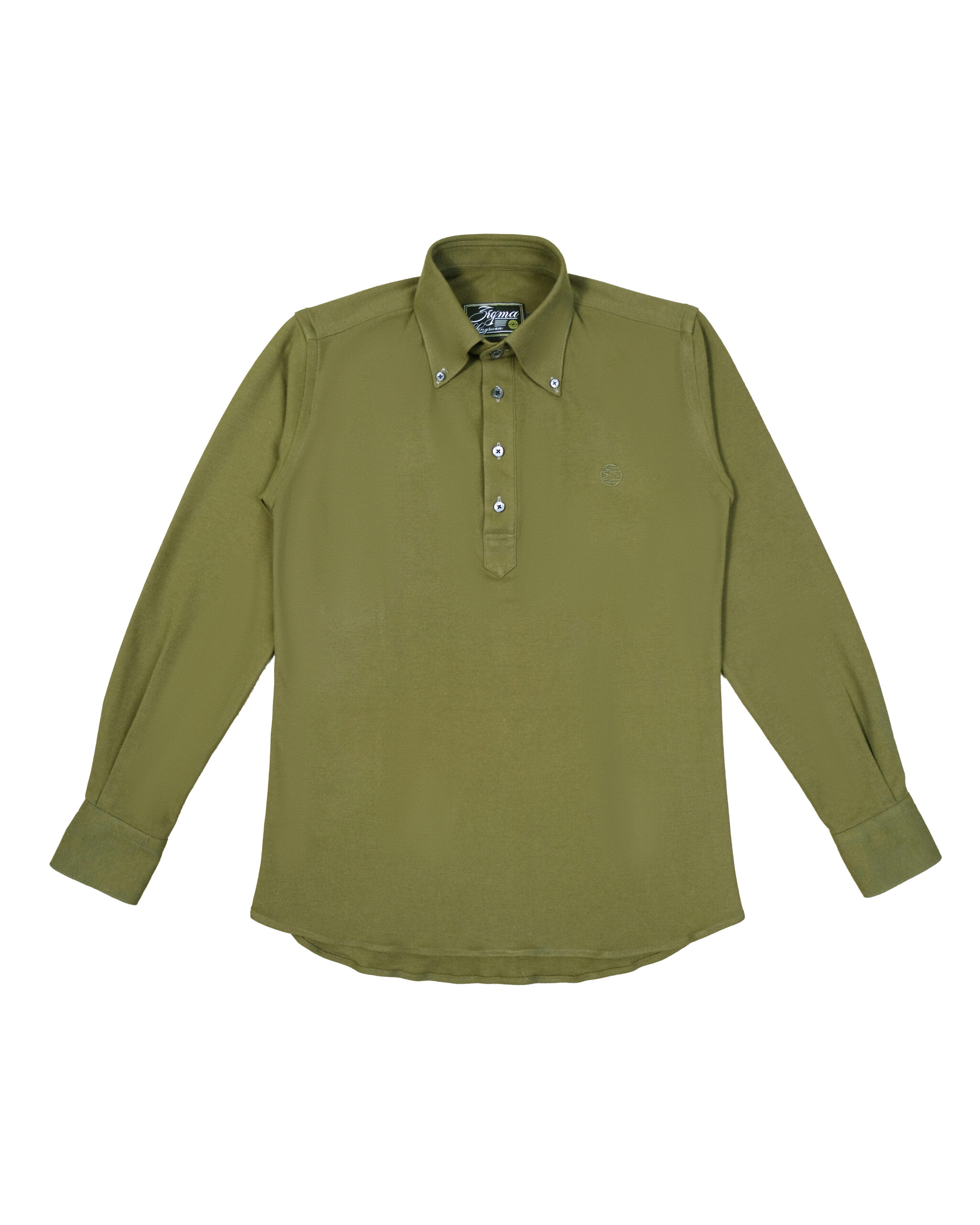 Zigma Club Polo Long-Sleeve Pullover Shirt