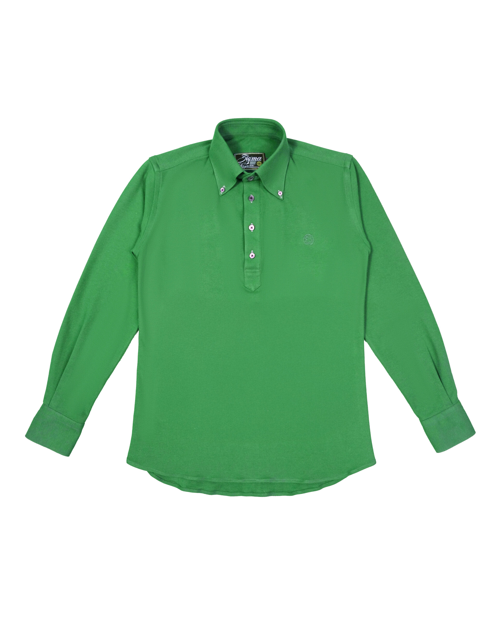 Zigma Club Polo Long-Sleeve Pullover Shirt