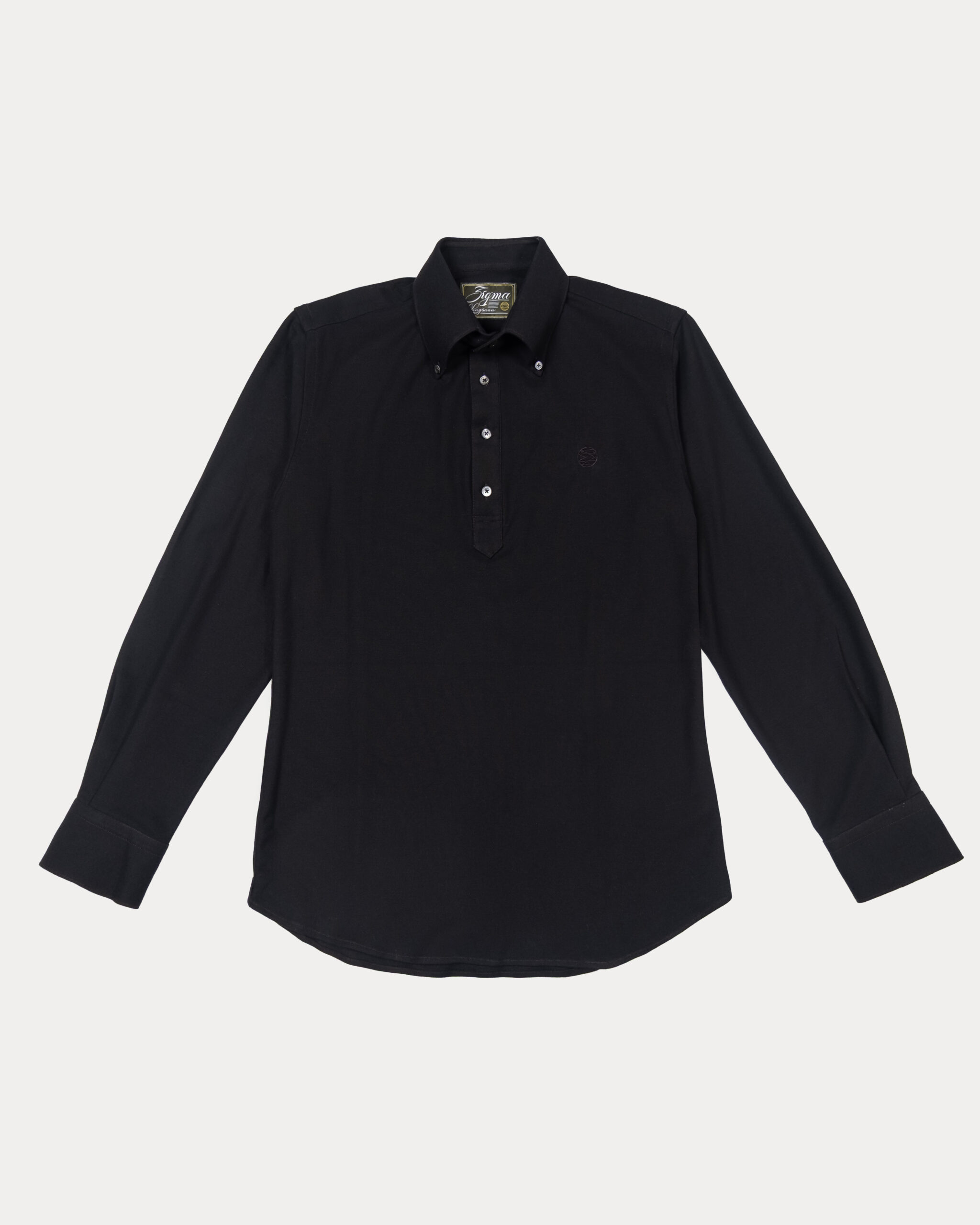 Zigma Club Polo Long-Sleeve Pullover Shirt