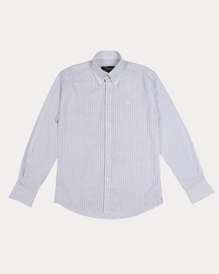 Sherlock Signature Pinstripe Long-Sleeve Shirt