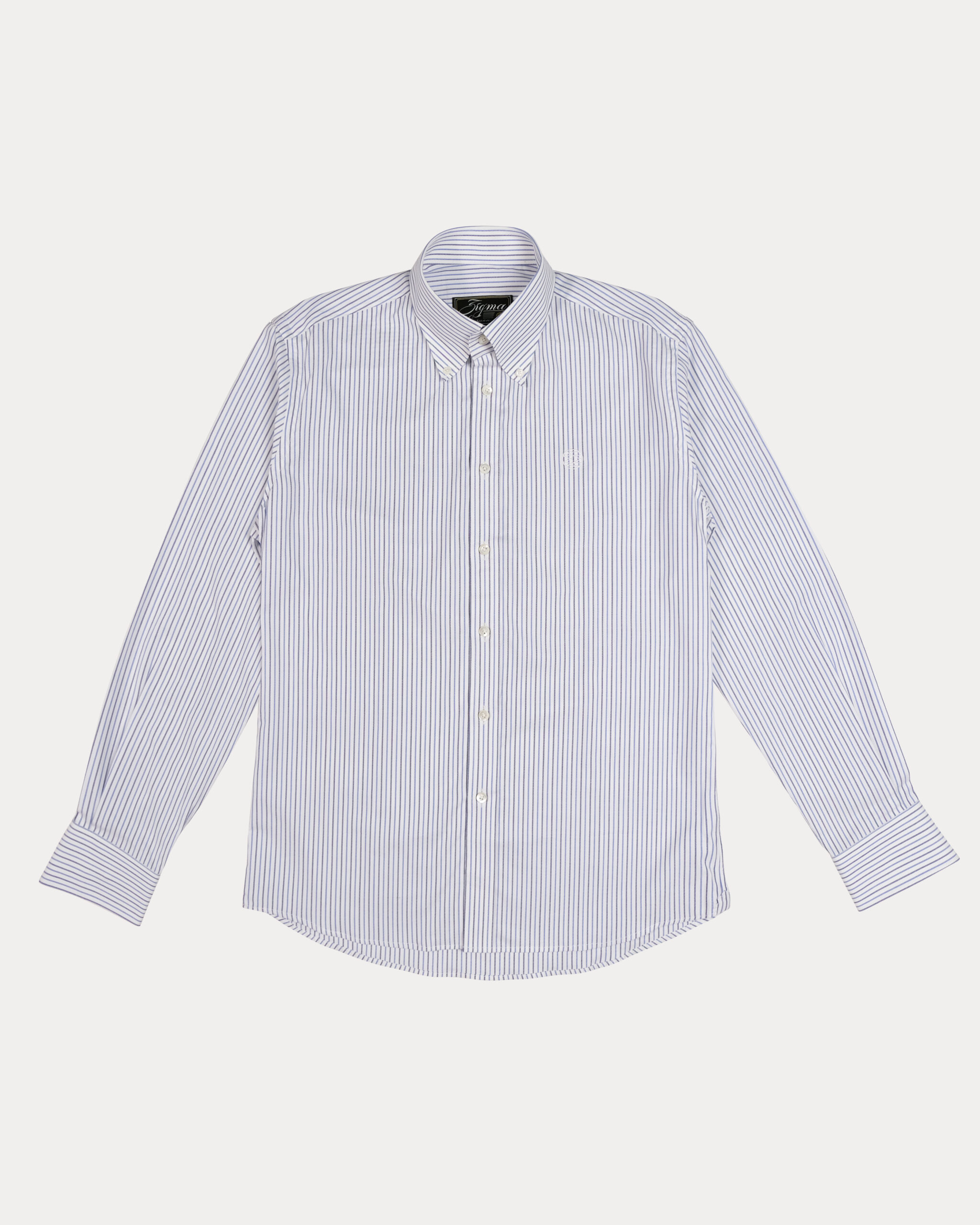 Sherlock Signature Pinstripe Long-Sleeve Shirt