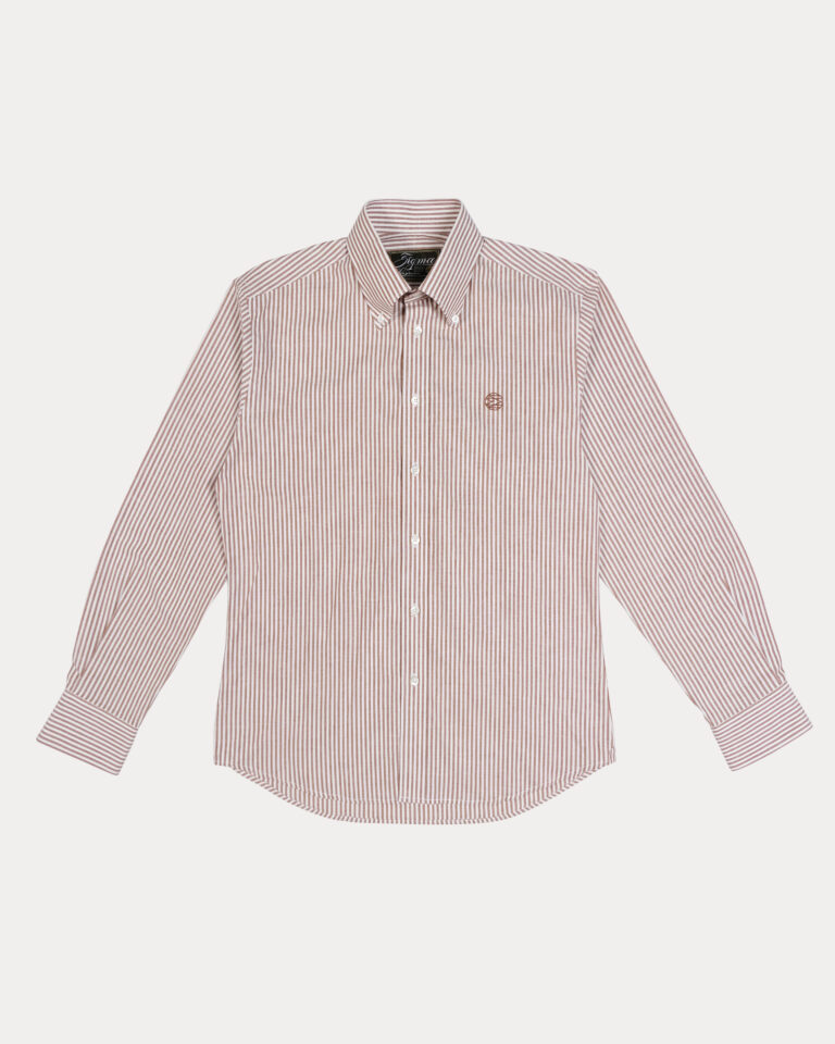 Sherlock Signature Pinstripe Long-Sleeve Shirt
