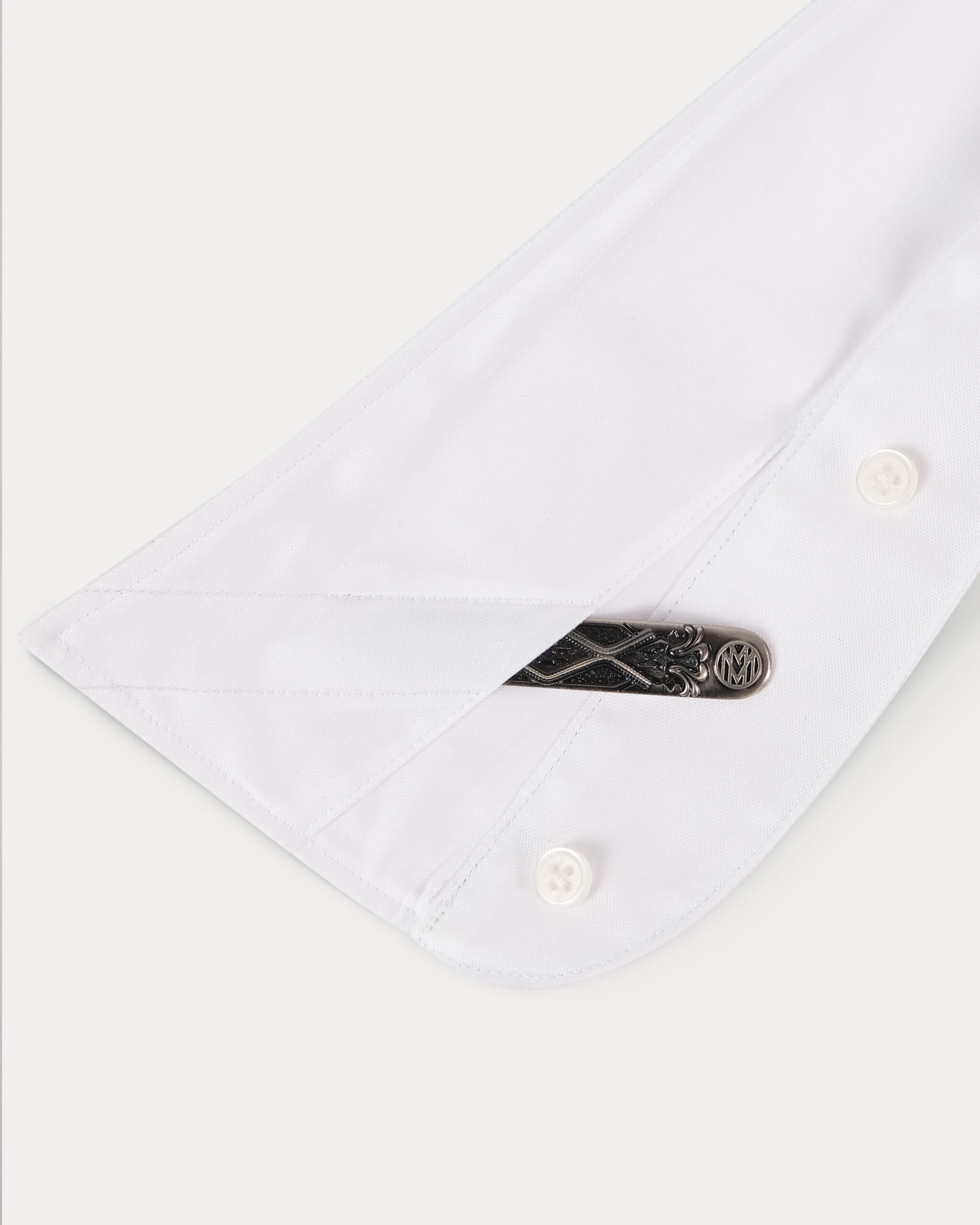 Zigma Art Deco Collar Stay – Silver