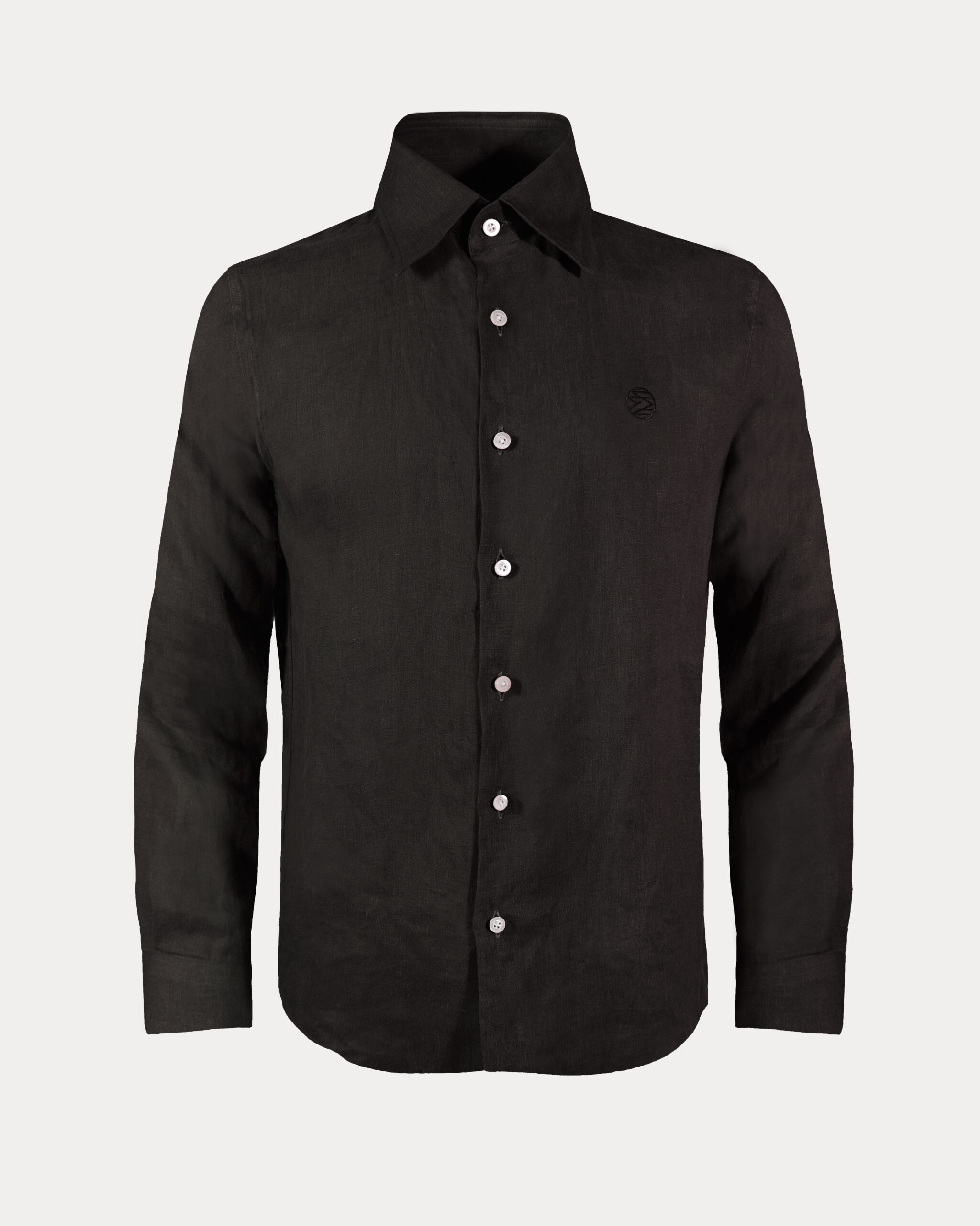 Olivier French Linen Long-Sleeve Shirt