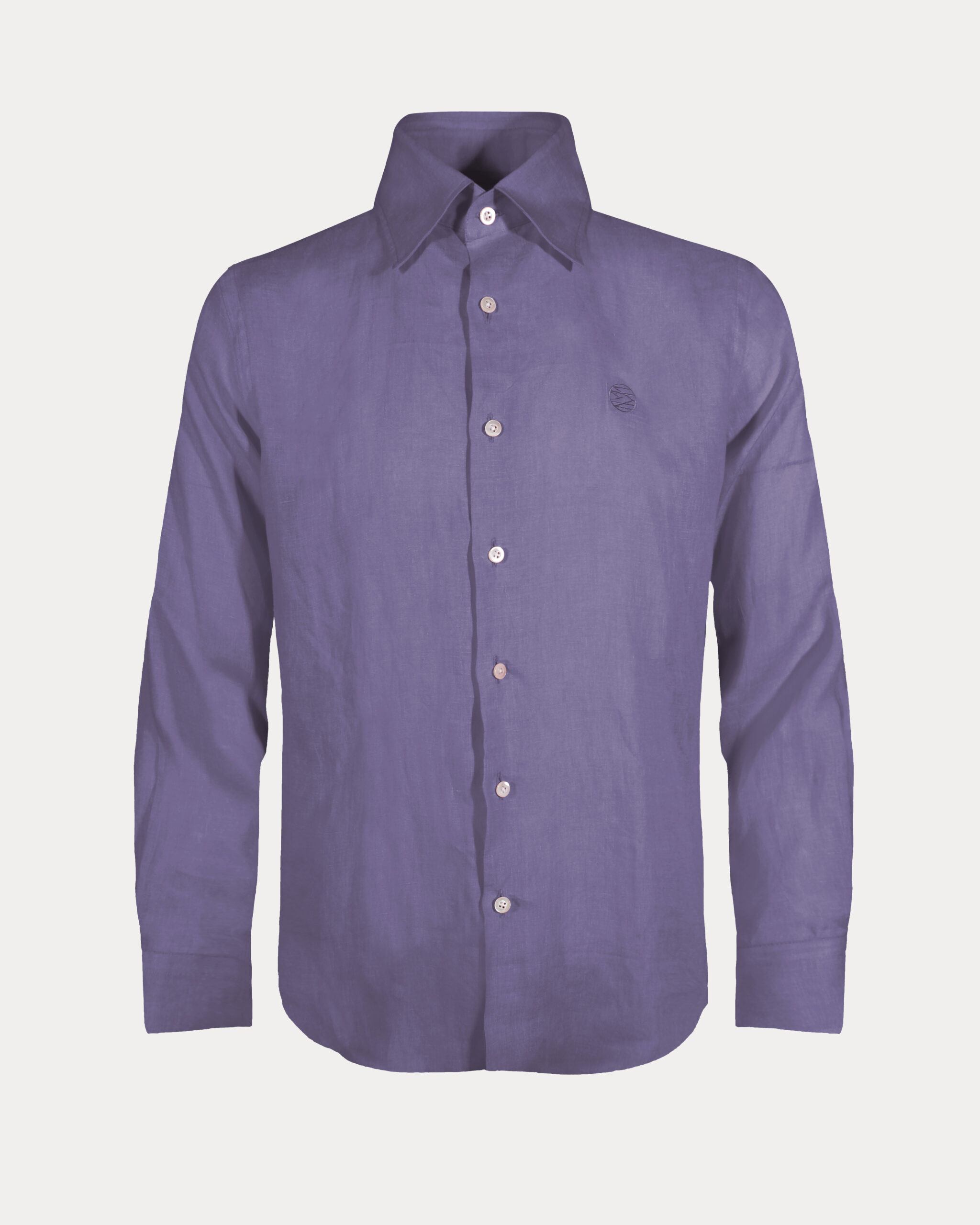 Olivier French Linen Long-Sleeve Shirt