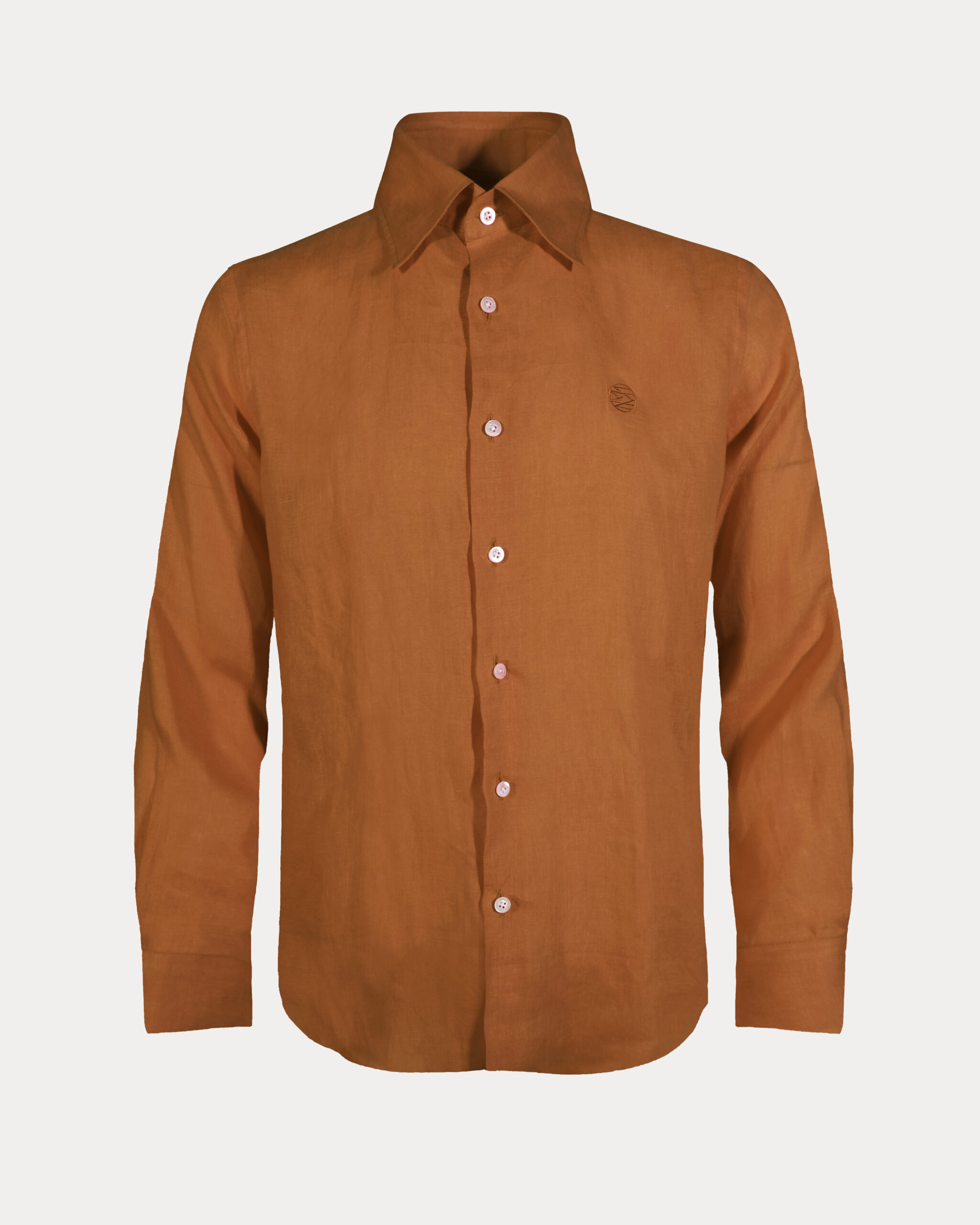 Olivier French Linen Long-Sleeve Shirt