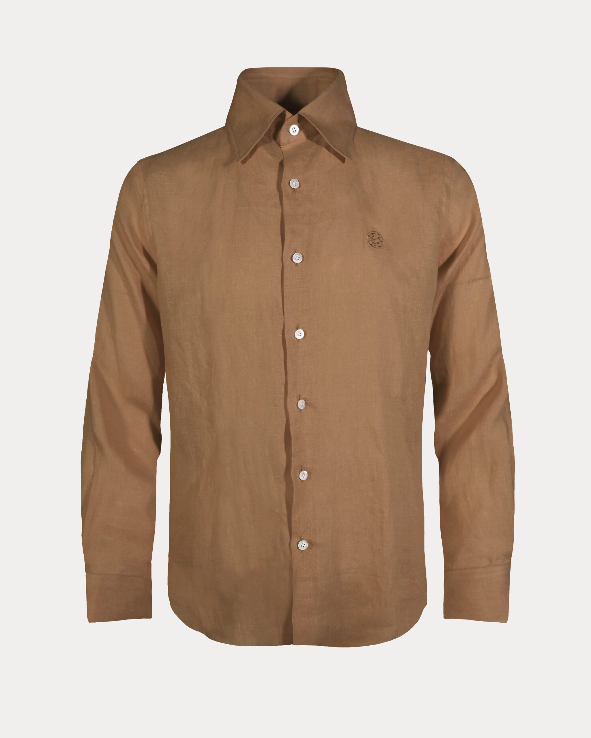 Olivier French Linen Long-Sleeve Shirt